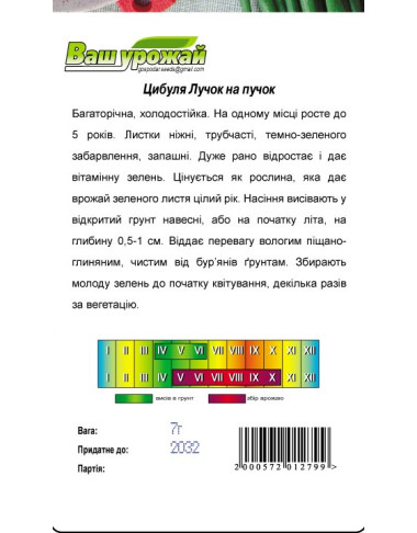 Цибуля на зелень