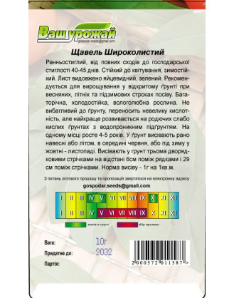 Щавель Широколистий
